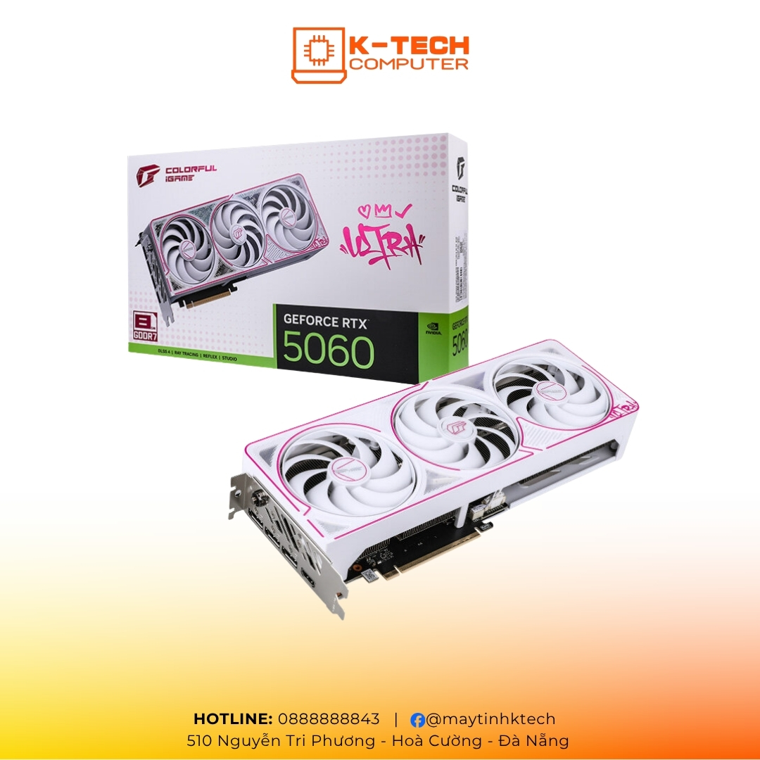 Card màn hình Colorful iGame GeForce RTX 5060 Ultra W OC 8GB-V
